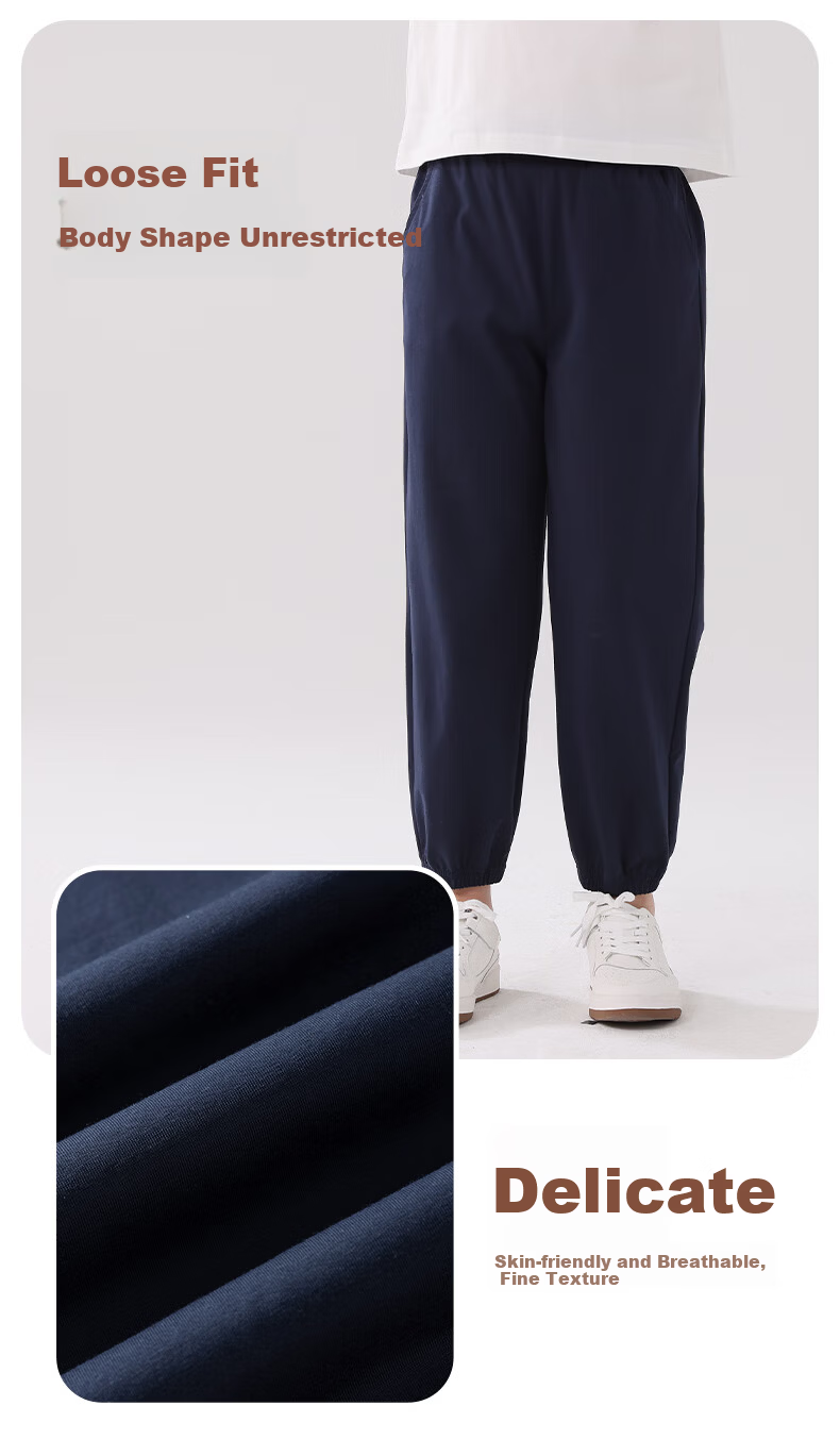 Baleno Girls' Pants 2026 Summer Kids Cooling Mosquito-Repellent Lightweight Sports Quick-Dry Trousers 3
