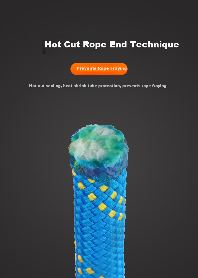 Locroyon Safety Rope High Altitude Work Rope Climbing Rope Escape Rescue Rope Mountaineering Rope 7