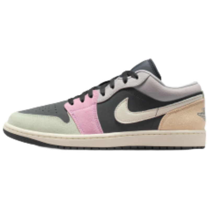 NIKE Jordan Air Jordan 1 Low Comfortable Basketball Shoes Pink Black IB7109-004 Pink Black Size 41