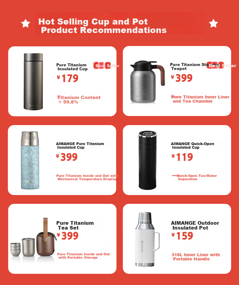 IMOGY Insulated Thermos Household Stew Tea Warmer Large Capacity Hot Water Kettle Holiday Gift 316L Stainless Steel Stew Brewing Pot Hot Water Bottle 1
