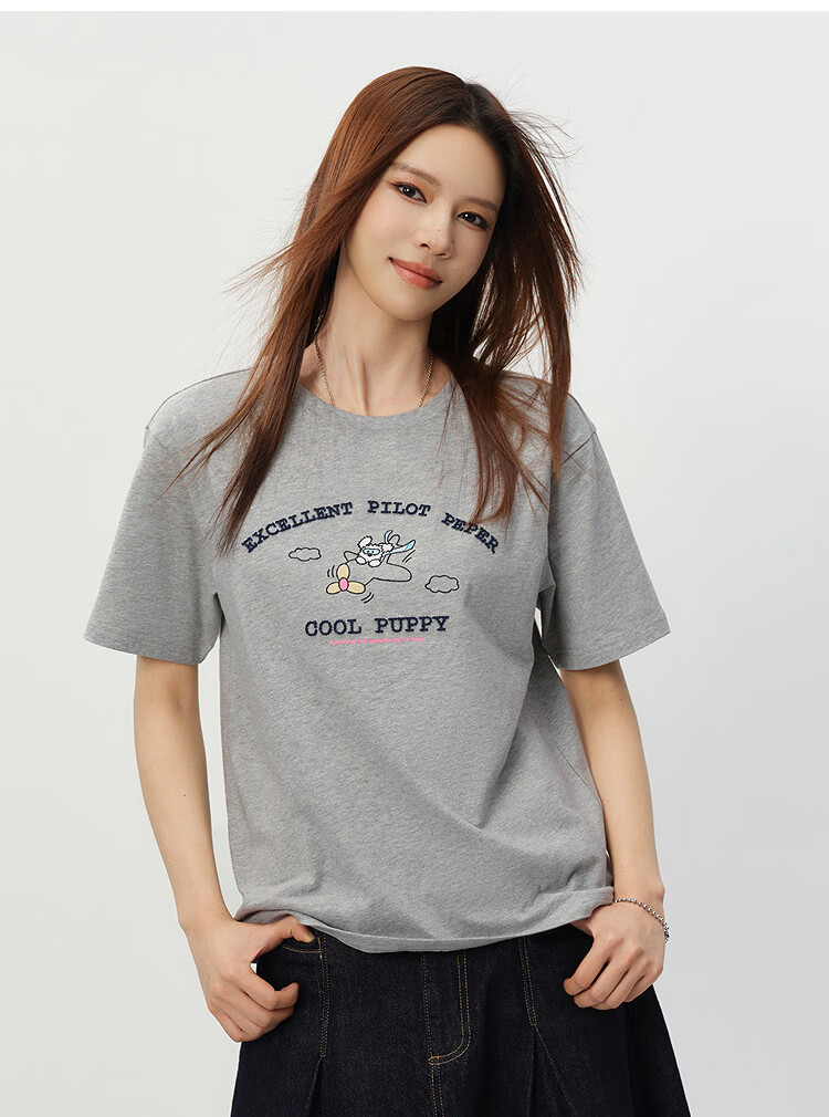 Semir BRUNCH BROTHER Collaboration Women's Summer Cotton Embroidered Short Sleeve T-Shirt 2026 Top 109326100023 17