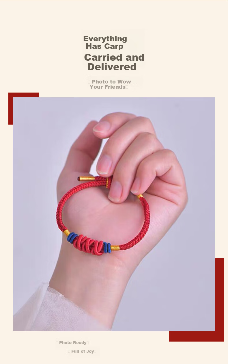 Dream Bridge Handwoven Wenchang Knot Red String Bracelet for High School Entrance and College Entrance Exam Success, 100-Day Oath Ceremony, Birthday Gift 5