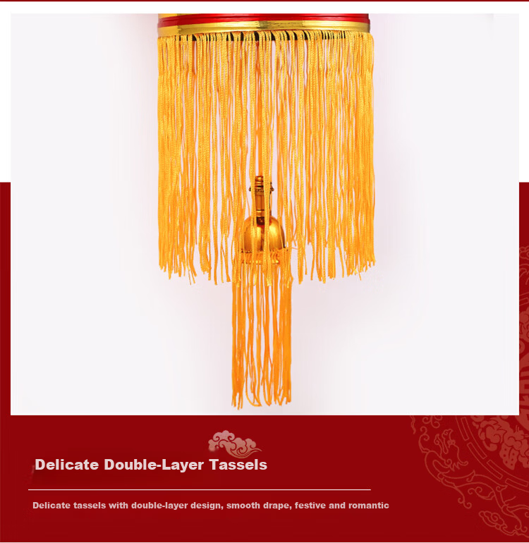 Abaoli Decoration Housewarming Ceremony Supplies Complete Set Red Lantern Hanging Ornaments New Home Living Room Hotel Balcony Fu Character Decoration 9