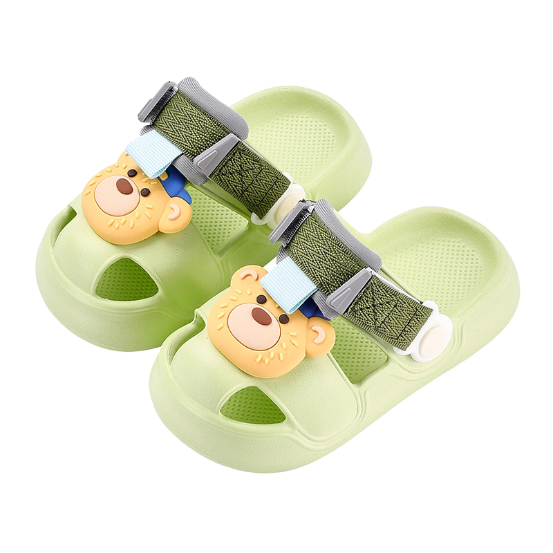 Balabala Kids Slippers Boys Summer Toddler Girls Closed-Toe Home Shoes Outdoor Baby Clog Sandals Children Cool Slippers