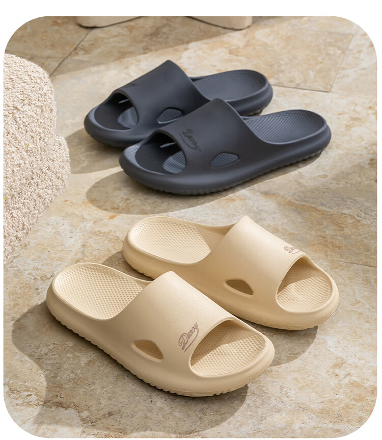 Darcy Sir Women's Summer Indoor Home Thick Sole Bathroom Non-Slip Couple Outdoor Soft Feeling Slippers Men's 15