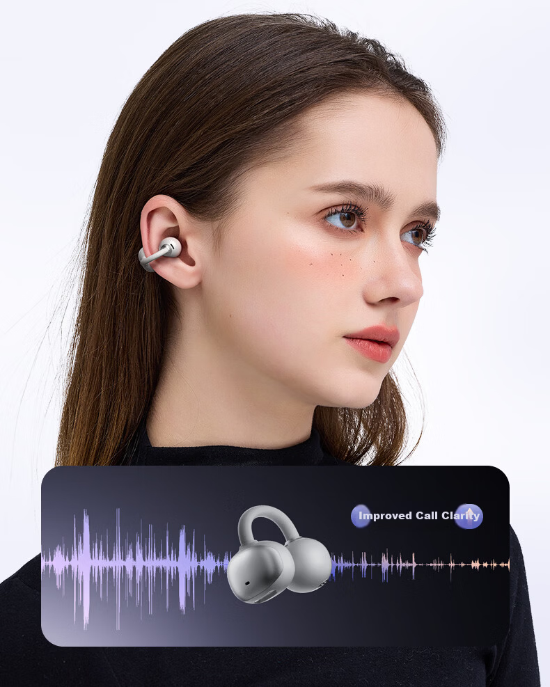 Sibyl EC200 Bluetooth Bone Conduction Ear Clip Wireless Open-Ear Sports Running Headphones 2026 New Model Long Battery Life Noise Cancelling High-Quality Sound Non-In-Ear Ear Hook 18