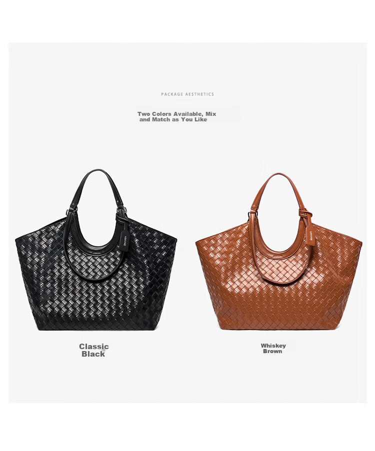 Aokang Women's Fashion Large Capacity Tote Bag Commuter Shoulder Bag Birthday Women's Day Gift for Girlfriend 13
