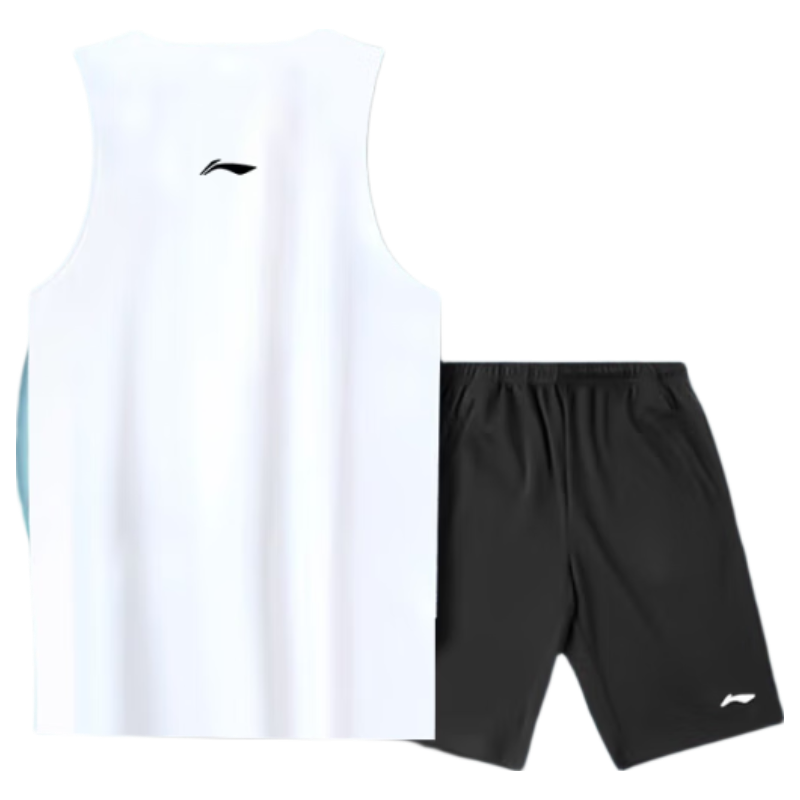 Li-Ning 2026 New Men's Quick-Dry Sports Vest and Shorts Summer Running Basketball Fitness Two-Piece Set
