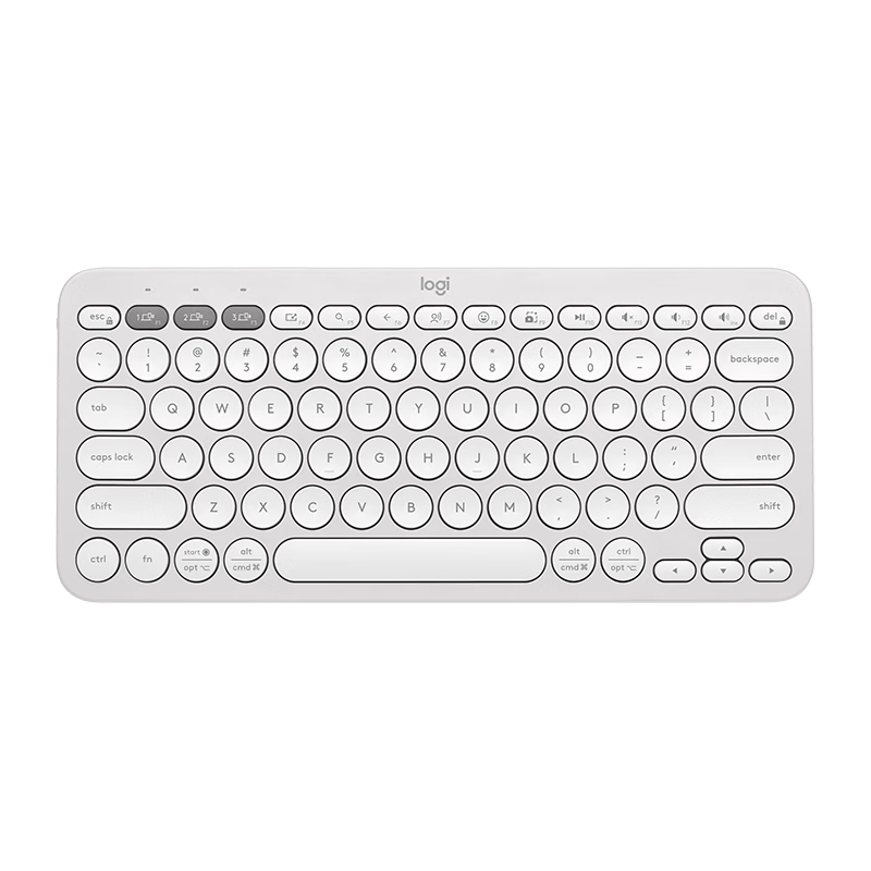 Logitech Stylish Series K390 Wireless Bluetooth Keyboard Ultra-thin Portable New Upgrade White 79 Keys