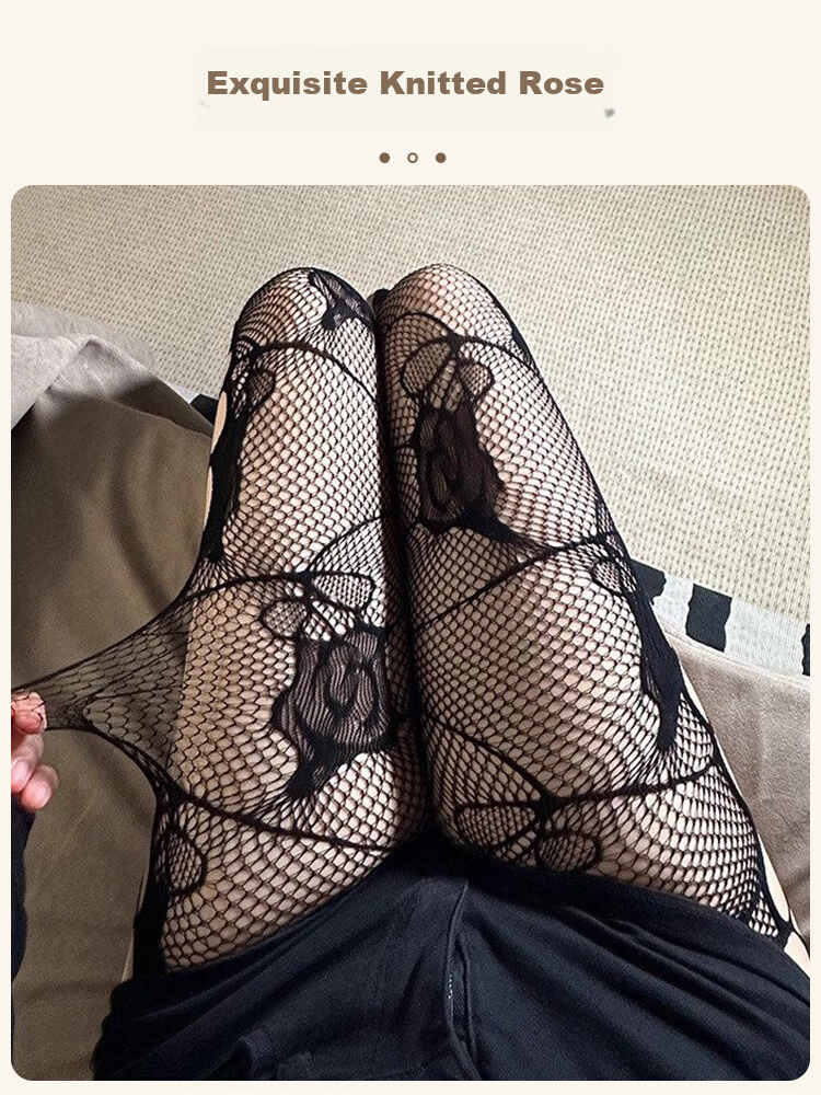 9i9 Irregular Ripped Lace Fishnet Stockings Sexy Vintage Sheer Leggings 3-Pack S64 4
