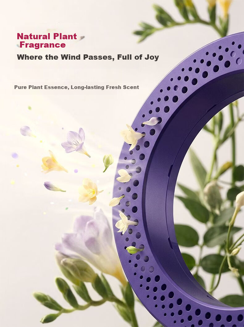 CoolShark High-Speed Hair Dryer Accessories Magnetic Plant Extract Fragrance Hair Care Essence Ring Aurora Purple 2-Pack 3