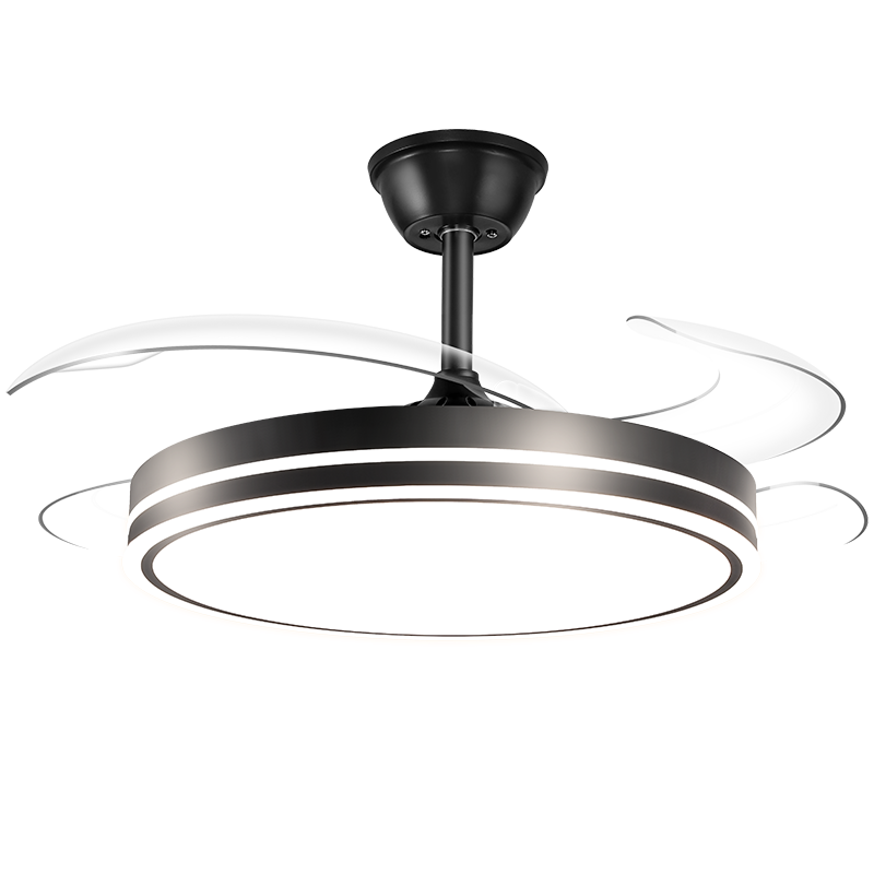 HP Pure Light Invisible Fan Lamp Integrated Dining Room Ceiling Fan Light Bedroom Zhongshan Lighting Zhenzhiguang with Installation Service