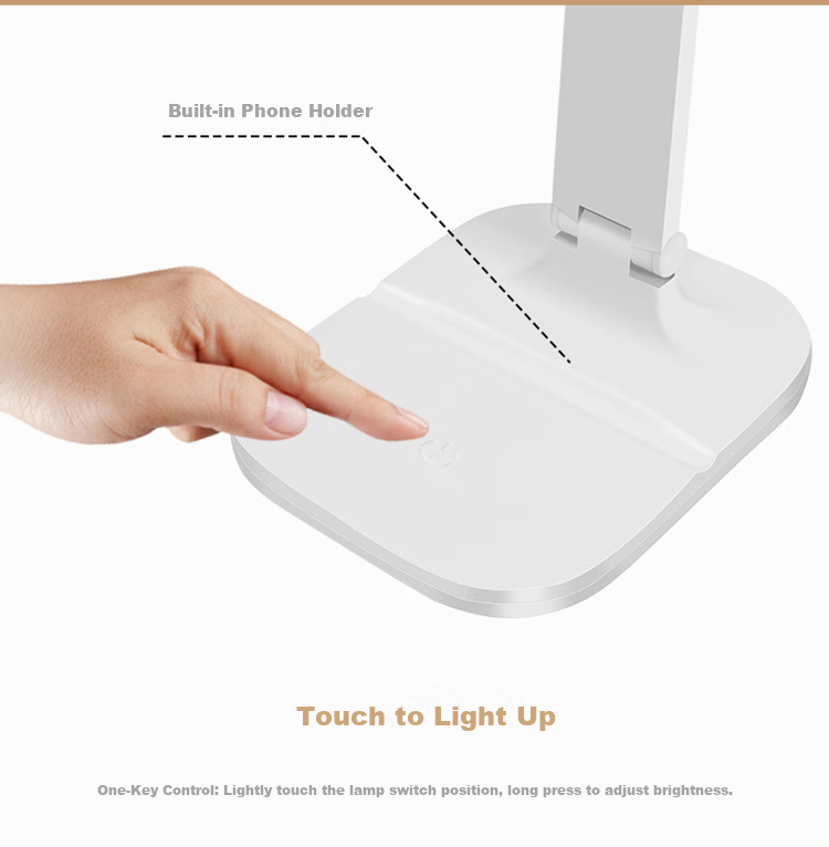 XinYouSuoShu Rechargeable Desk Lamp Long Battery Life Student Eye Protection Bedside Folding Portable Reading Study Dorm Lamp 13