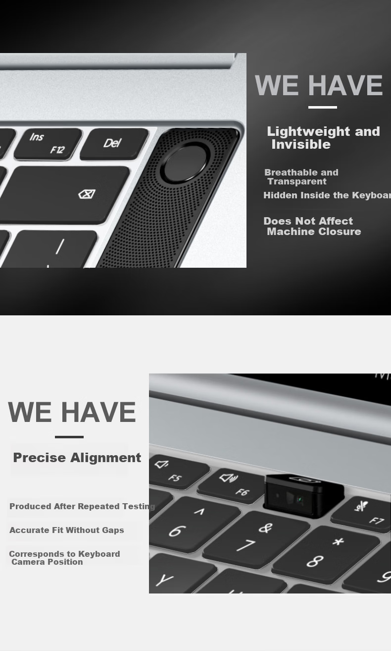 Aigo Keyboard Film for ASUS Adolbook 14EQ/14s 20/21 Model Ultra-Thin High Transparency TPU Invisible Keyboard Protector Dustproof Waterproof 2