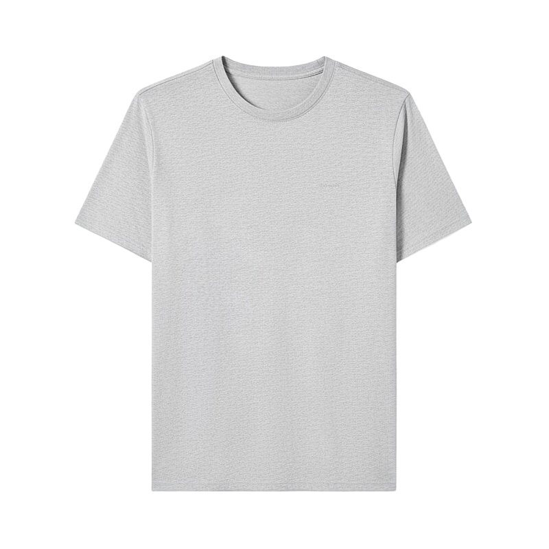Hodo Men's T-Shirt 10A Antibacterial Mite-Resistant Pure Cotton Breathable Sun Protection 50+ Simple Casual Outerwear Basic Crew Neck Short Sleeve Top