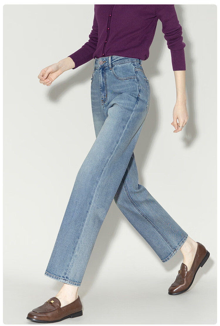 Demana [South France Afternoon] High Waist Straight Leg Slim Fit Women's Jeans 26 Spring Petite Baguette Cropped Cigarette Pants 17