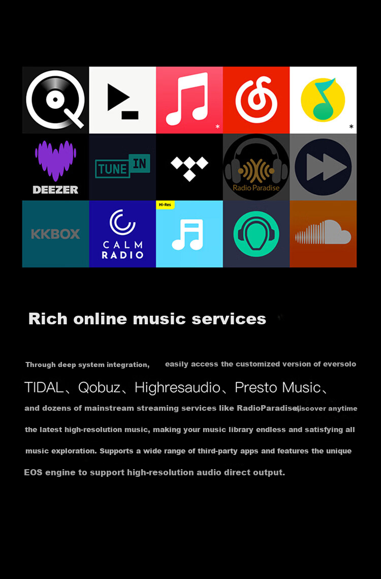 EVERSOLO DMP-A6 Gen 2 Streaming HiFi Music Player DAC Integrated High-Fidelity DSD Decoder [Dual ES9038Q2M] 27