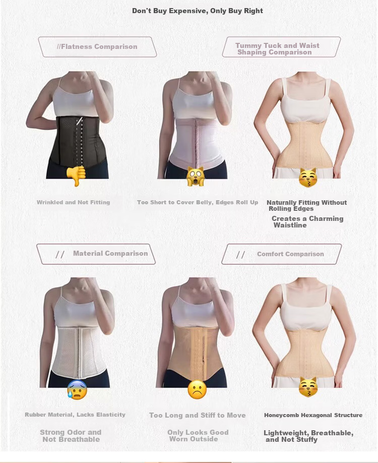 GRACEWELL Bare-Skin Ice Silk Waist Trainer Strong Waist Cincher Heavy-Duty Shaping Body Postpartum Seamless Stomach Slimming Summer Thin Belt 6