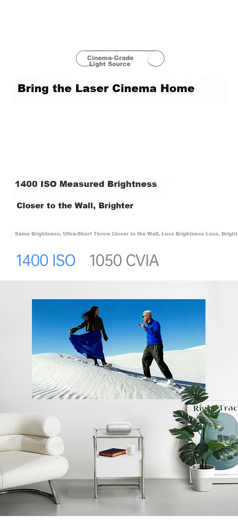 JMGO P5X High Brightness Edition Portable Home Theater Projector DLP 1080P Integrated Hidden PTZ Projector Upgraded 480CVIA National Subsidy 5