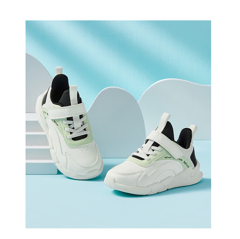 361° Running Shoes Sports Shoes Autumn Winter Kids (3-12 Years) Leather Windproof Running Shoes Feather White Size 39 5