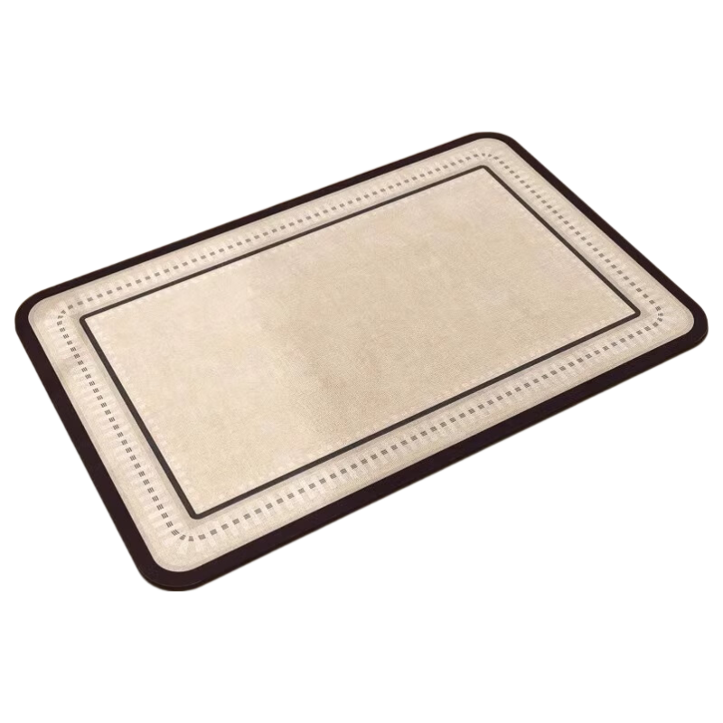 Yinshang Bathroom Diatomaceous Earth Bath Mat Soft Silicone Absorbent Non-Slip Door Mat Toilet Floor Mat Customizable