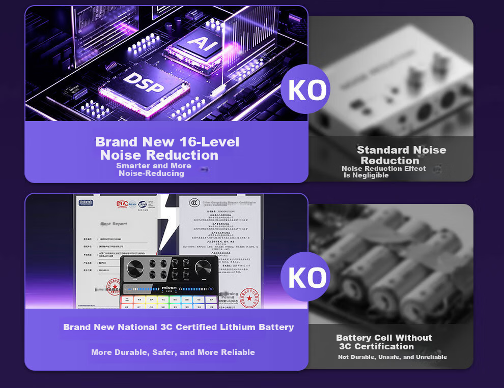 Meisheng G9 Sound Card Live Streaming Equipment Full Set K-Song Dedicated Douyin Host Singing Recording Mobile Computer Universal Professional Mixer Outdoor Wireless Microphone Condenser Microphone 5
