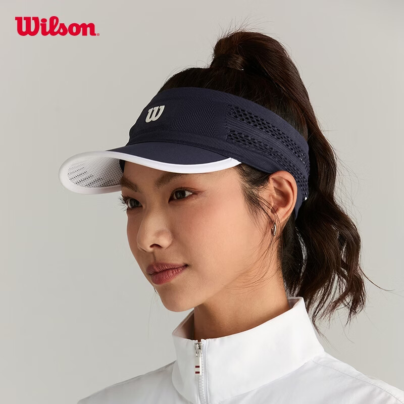 Wilson New Unisex Classic Lightweight Breathable Adjustable Open-Top Sports Casual Trendy Tennis Cap