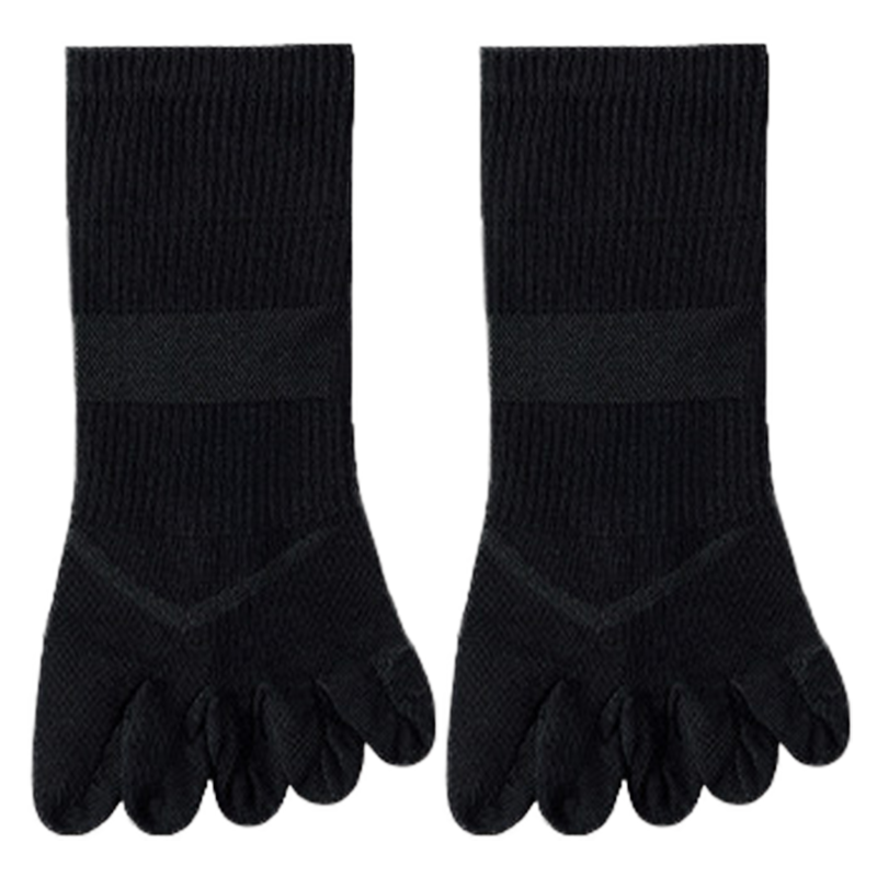 Yimian Men's Five-Toe Socks 100% Cotton 10A Antibacterial Odor-Resistant Short Socks Summer Thin Mesh Breathable Toe-Separated Ankle Socks