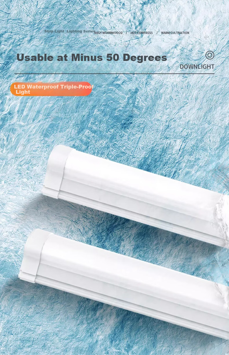 Fanyao LED Tube Light IP65 Waterproof Integrated Bracket Light Frostproof Moistureproof Dustproof Workshop Factory Cold Storage Lighting White Light - 1.2m - 36W 8