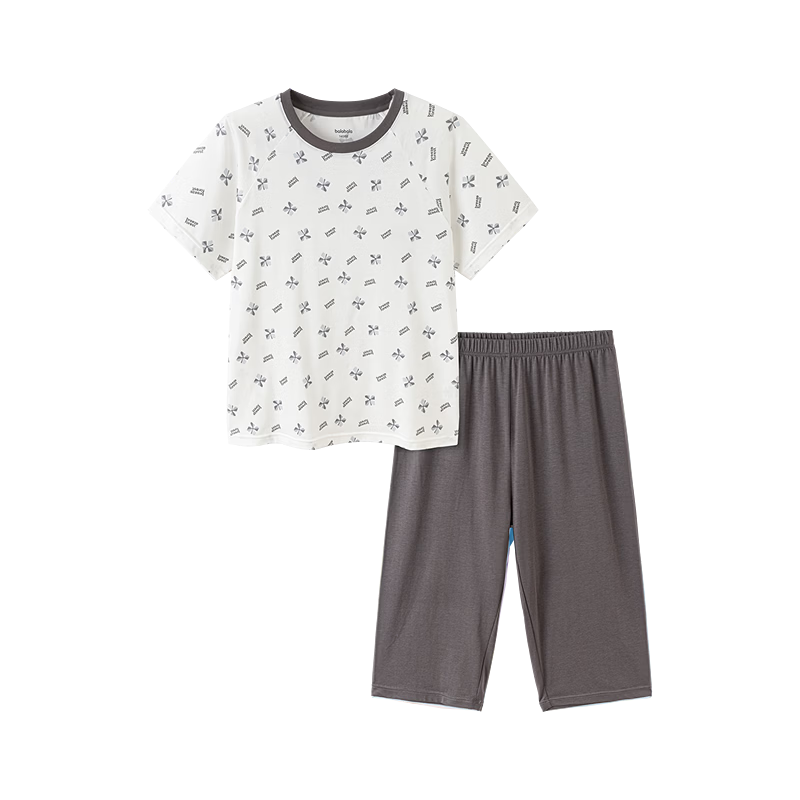 Balabala Kids Summer Pajama Set Air Conditioning Clothes Boys Girls Homewear Baby Short Sleeve Shorts Comfortable