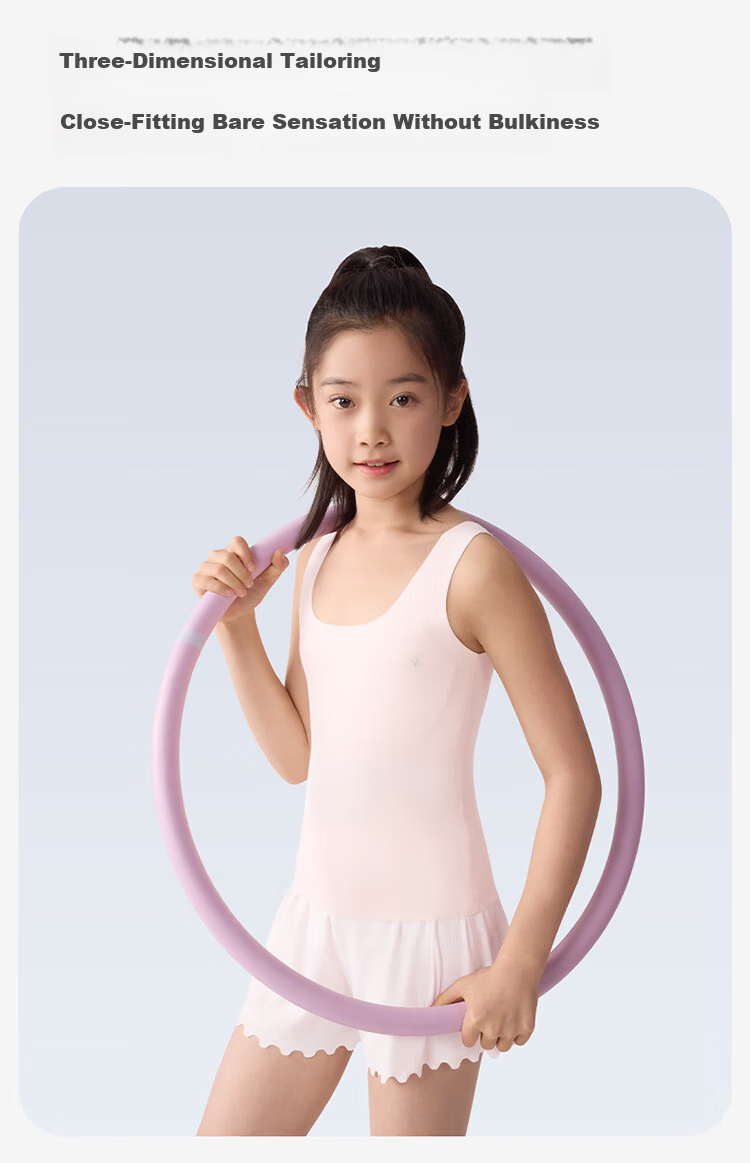 Jiusuiban Children's Vest Girls 120s Jinmo 8-10 Years Development Period Padded Bra School Uniform Anti-Outline Base Underwear 8