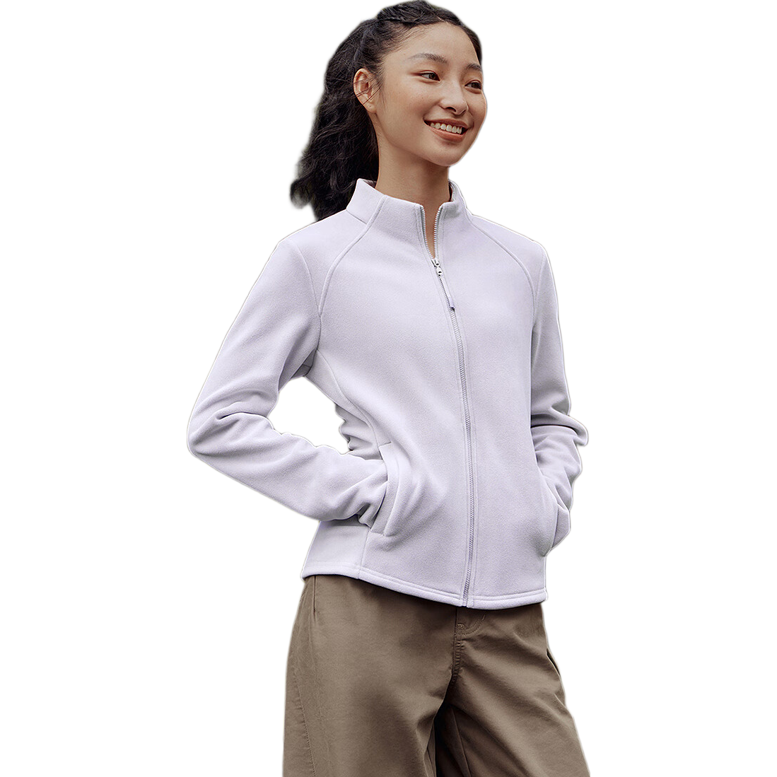 Semir Women's Slim Fit Stand Collar Jacket Winter 2025 Anti-Static Fleece Inner Layer 109725108002