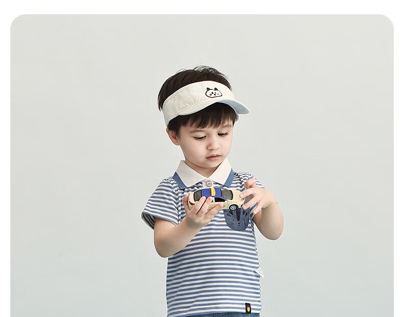 JELLYBABY 3D Polo Collar Summer Boys' Casual Set Lightweight Short Sleeve T-Shirt Loose Fit Comfortable 14