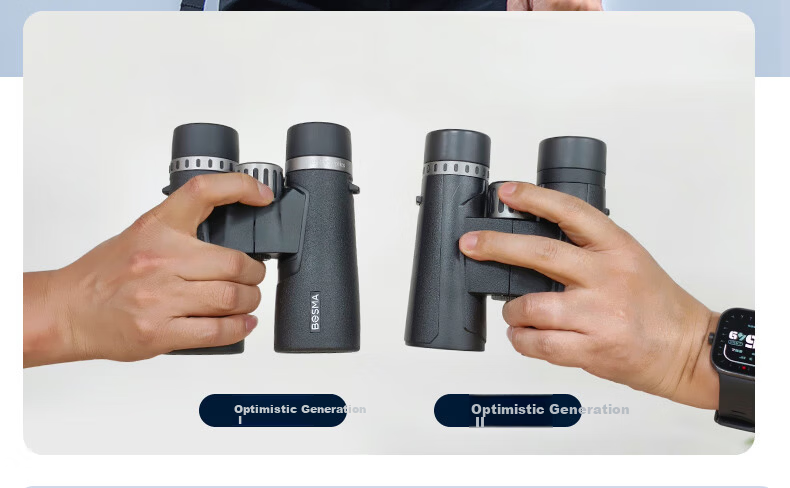 BOSMA Optimist 3rd Generation 8X42ED Binoculars, High-Power HD, Flat-Field, Close-Focus, Nitrogen-Filled Waterproof, Large Eyepiece, Wide Field of View 21