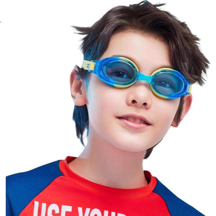 ZOKE Children's Non-Prescription Myopia Swimming Goggles, High Definition, Waterproof, Anti-Fog, Youth Swimming Training, Comfortable Fit, 625602303-2