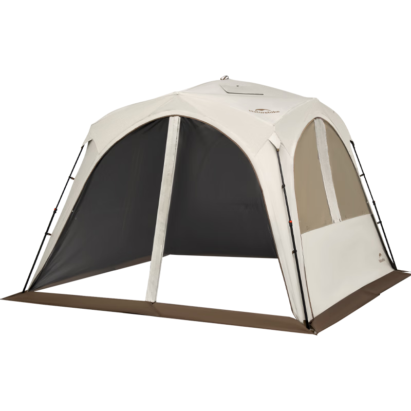 Naturehike Nuke Yunjie Self-Standing Quick-Open Titanium Black Gel Canopy Tent, Outdoor Camping Picnic, Rainproof, Sun-Proof, Dome Pavilio
