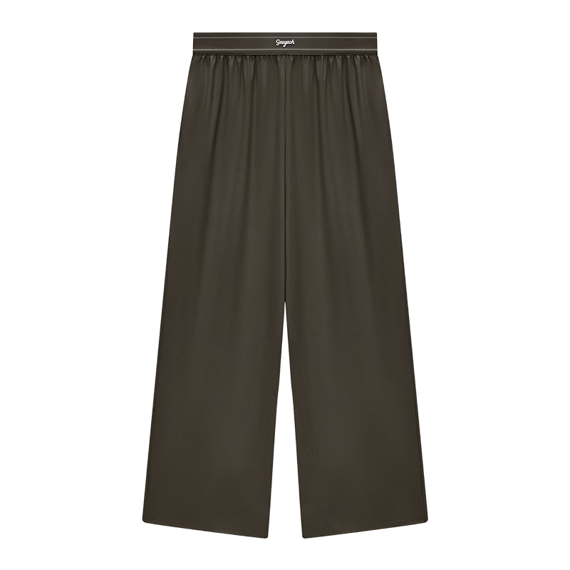 KAZUKOIN Straight-Leg Pants for Women, Summer Black, Draping High-End Feel, Casual Loose Sun Protection Trousers