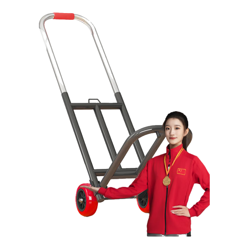 Adiya Small Cart, Weight Capacity 80 Jin, Hand Truck Trolley Cart with Handle, Grocery Shopping Cart, Luggage Cart, Folding Shopping Cart