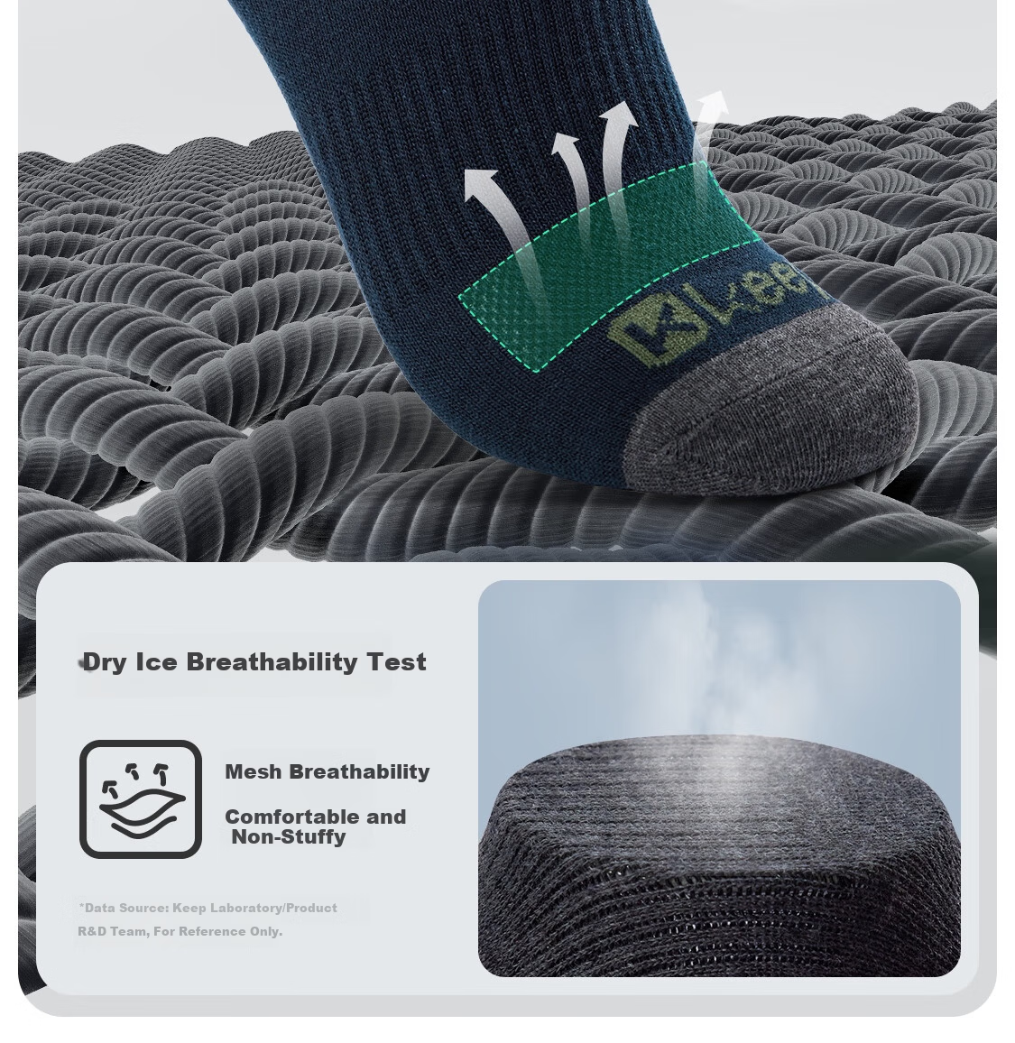 Keep Sports Casual Antibacterial Odor-Resistant Socks for Women and Men Summer White+White+Gray L 3 Pairs Pack 13