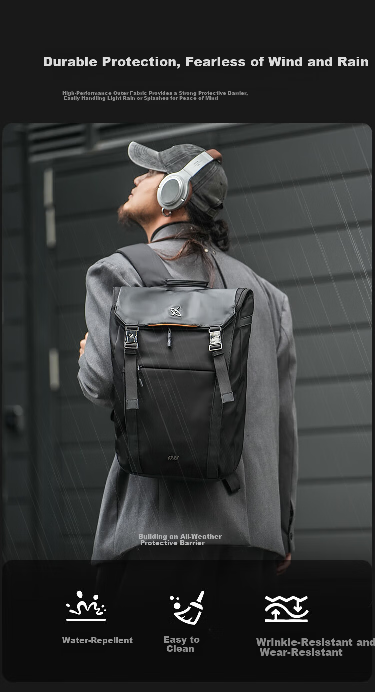 GYXX Lingyun 2 Men's Business Large Capacity Backpack Commuter Laptop Bag Lightweight Stylish 23