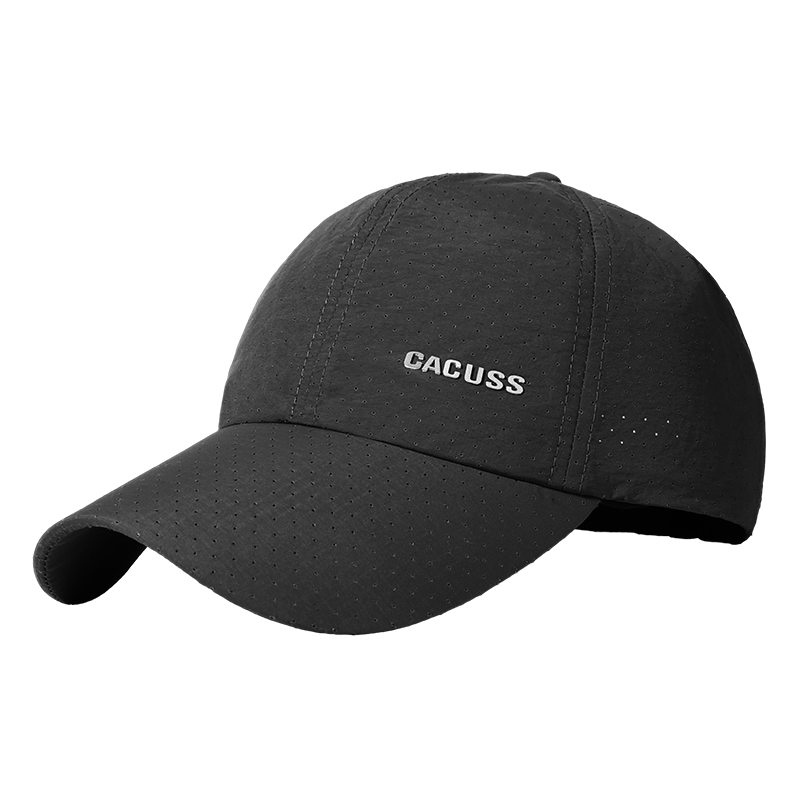 CACUSS Men's Baseball Cap Summer Outdoor Sunshade Breathable Duckbill Hat Sports Cap for Men Couples Black M