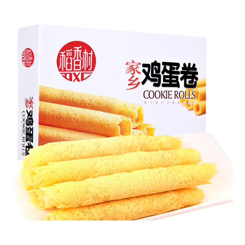 稻香村DXC 特色糕点 休闲点心 零食饼干 蛋卷（原味）220g