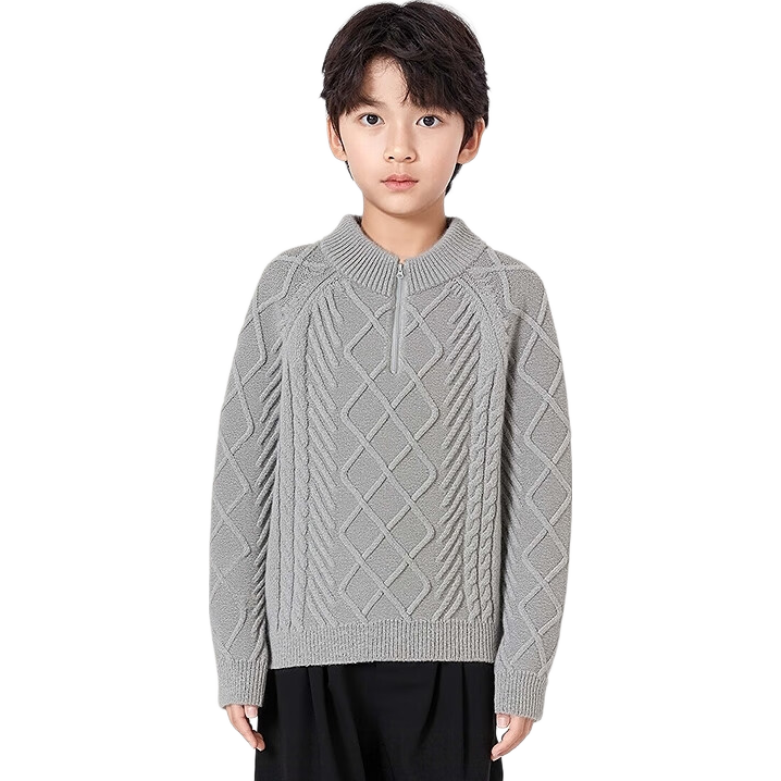 BALABALA balaOne Kids Sweater Boys 2025 Winter Pullover Girls Striped Knitwear 208425103212