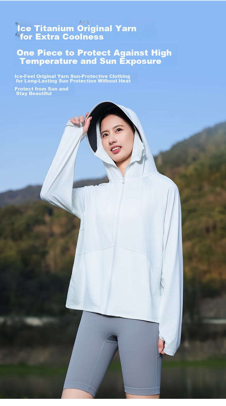 Combo Summer New Self-Operated Women's Sun Protection Jacket UV Protection Outdoor Breathable Thin Ice Silk Cycling Coat Sunproof Clothing 8