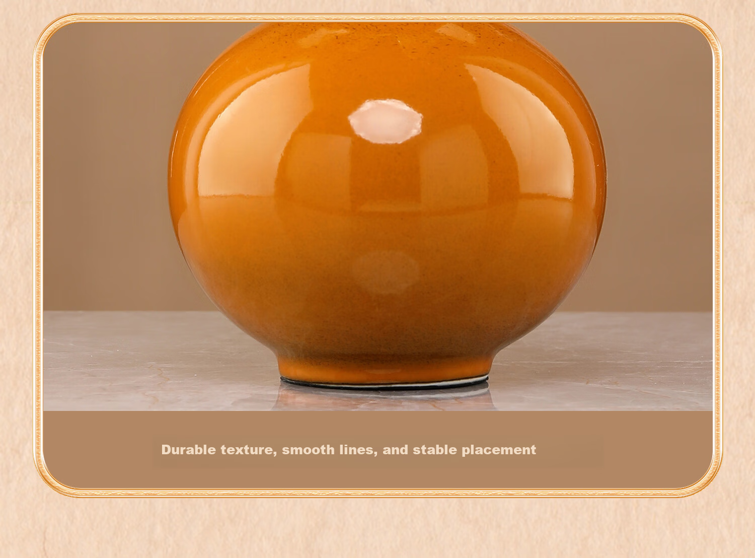 Heshengtang Ceramic Vase Enamel Craft New Chinese Style Living Room Entryway Dining Table Home Decoration 37cm High 7