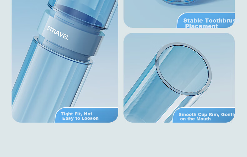 Etravel Electric Toothbrush Storage Case Travel Portable Rinse and Toothbrush Cup Multifunctional Wash Cup White 14