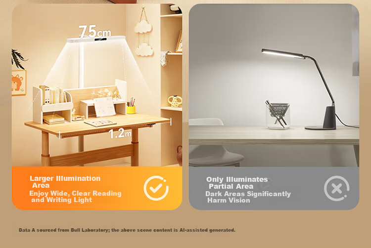 BULL Eye Protection Small Desk Lamp Full Spectrum Anti-Glare Rest Reminder Children's Study Table Clamp Pro Yang Mi Edition 13