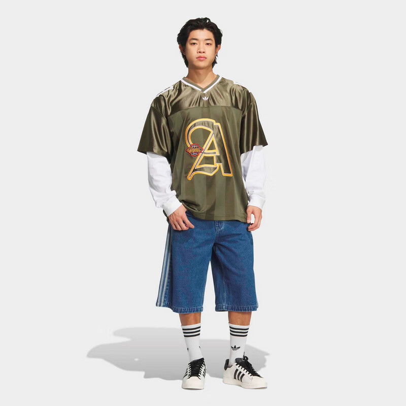 Adidas Originals Men's OG M 2IN1 JRSY Long Sleeve Top KS5329 Forest Green L 4