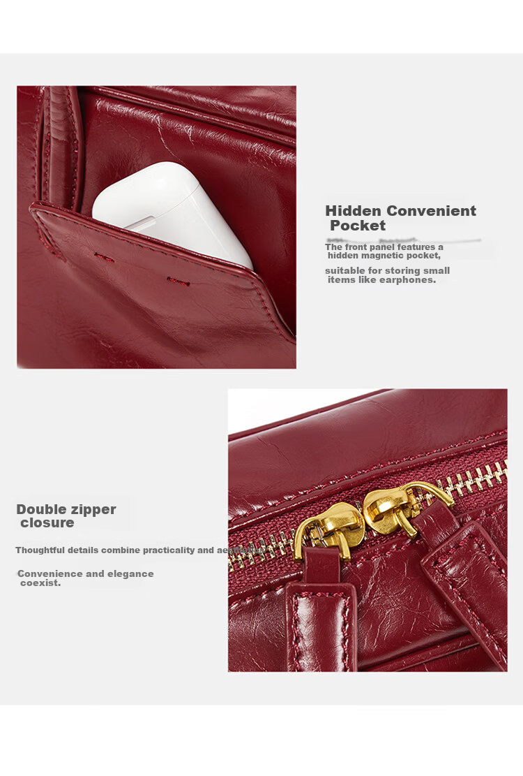 Nalandu [Xiang Hanzhi Same Style] Bowling Sugar Cube Bag Women's Crossbody Handbag Birthday 38 Goddess Festival Gift 17