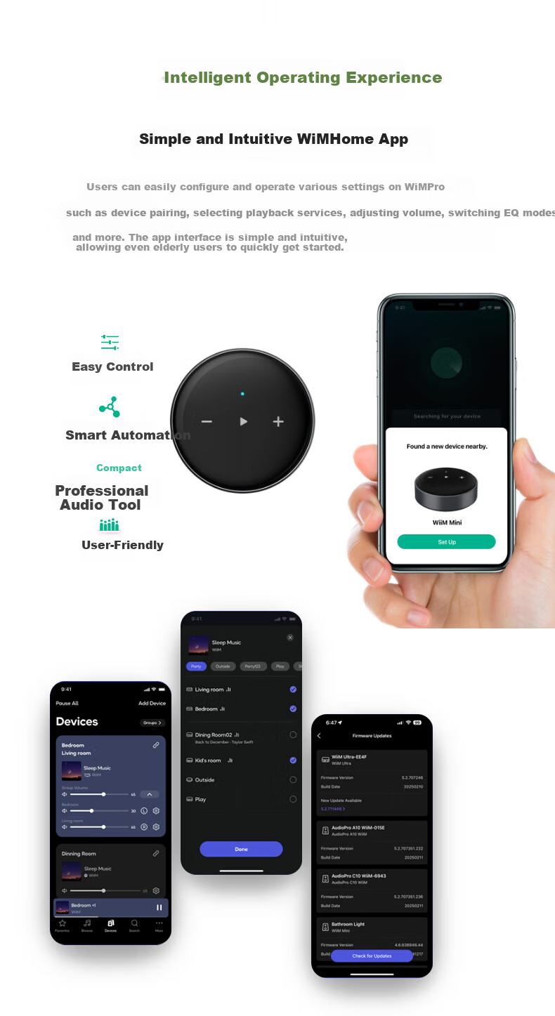 WIIM Mini Digital Streamer DAC All-in-One Lossless HiFi Home Music Digital Player Desktop Music Streaming Airplay Wireless Network Audio Decoder 7